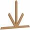 Ekena Millwork Saratoga Timber Gable Bracket, Western Red Cedar, 108"W x 72"H x 3 1/2"D x 5 1/2"F, 16/12 Pitch GBW108X72X0406SAR00SWR - alternate 5